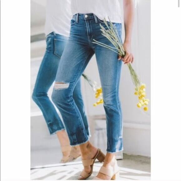 Frame Denim Le High Straight Fade In Merriweather Wash Size 26 Gently Used - Picture 1 of 10